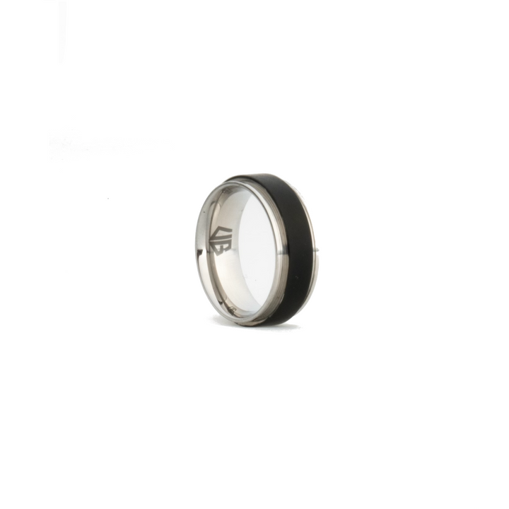 UG Silver and Black Orum Ring
