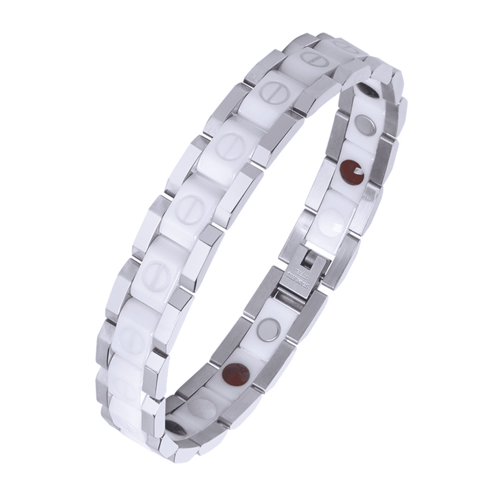 UG Bracelet Steel and Silver/White Ceramic