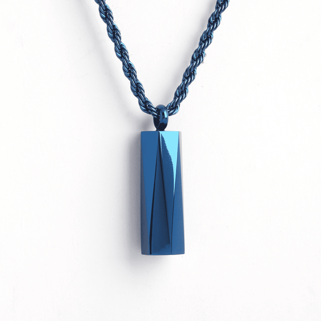 UG Blue Pentagon Necklace