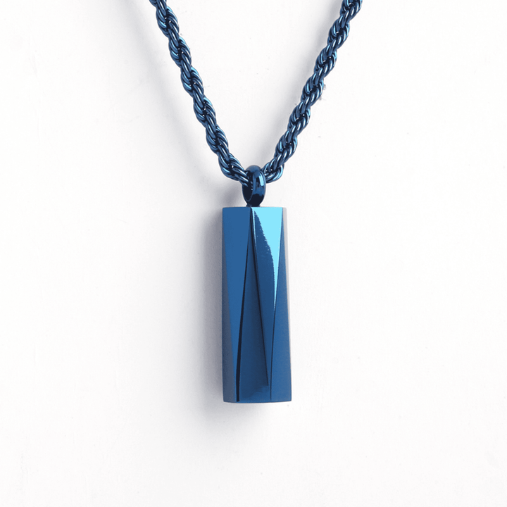 UG Blue Pentagon Necklace