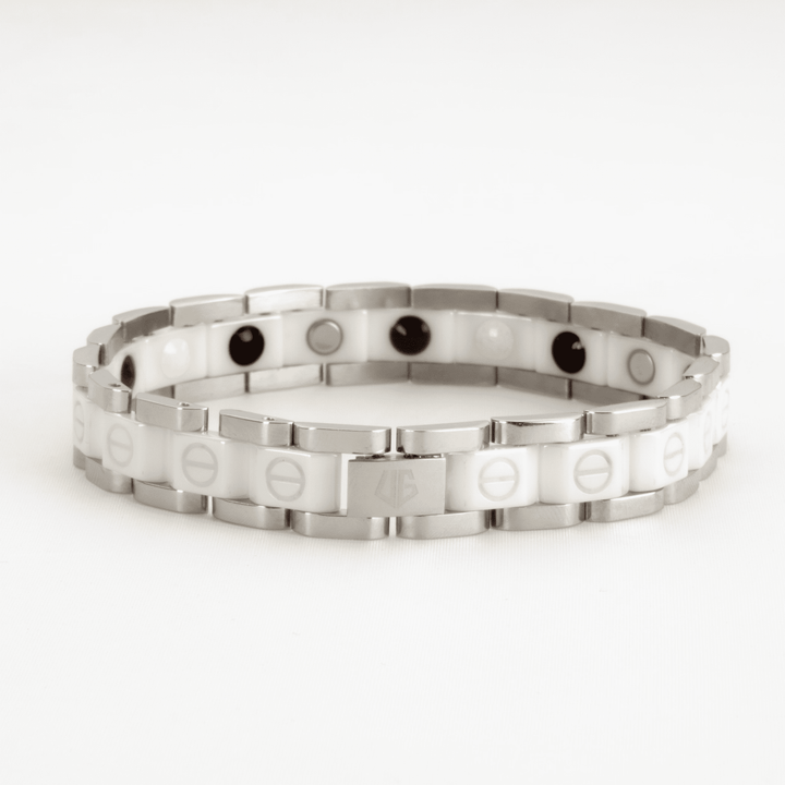 UG Bracelet Steel and Silver/White Ceramic