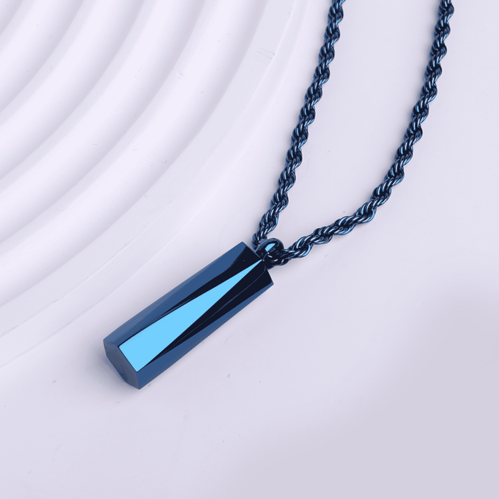UG Blue Pentagon Necklace