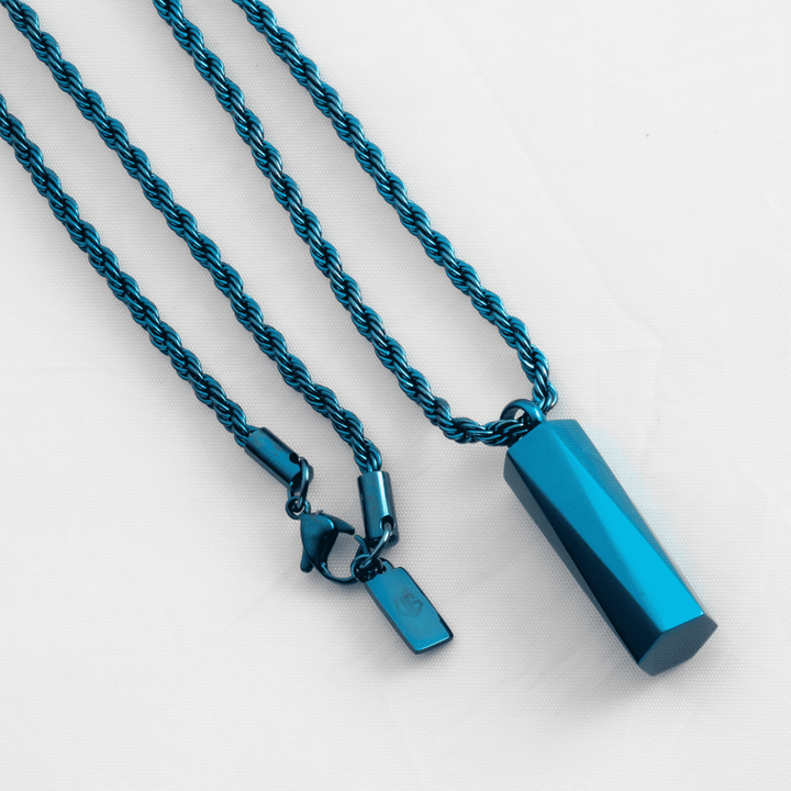 UG Blue Pentagon Necklace