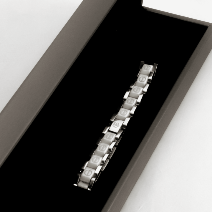 UG Bracelet Steel and Silver/White Ceramic
