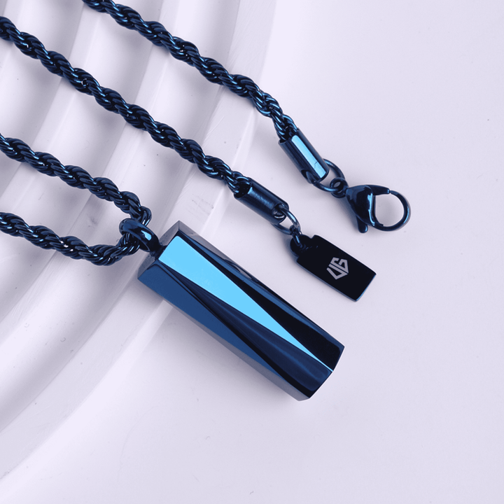 UG Blue Pentagon Necklace