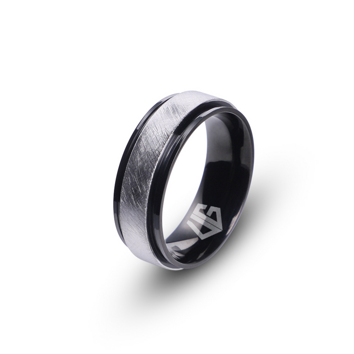 UG Black and Silver Orum Ring
