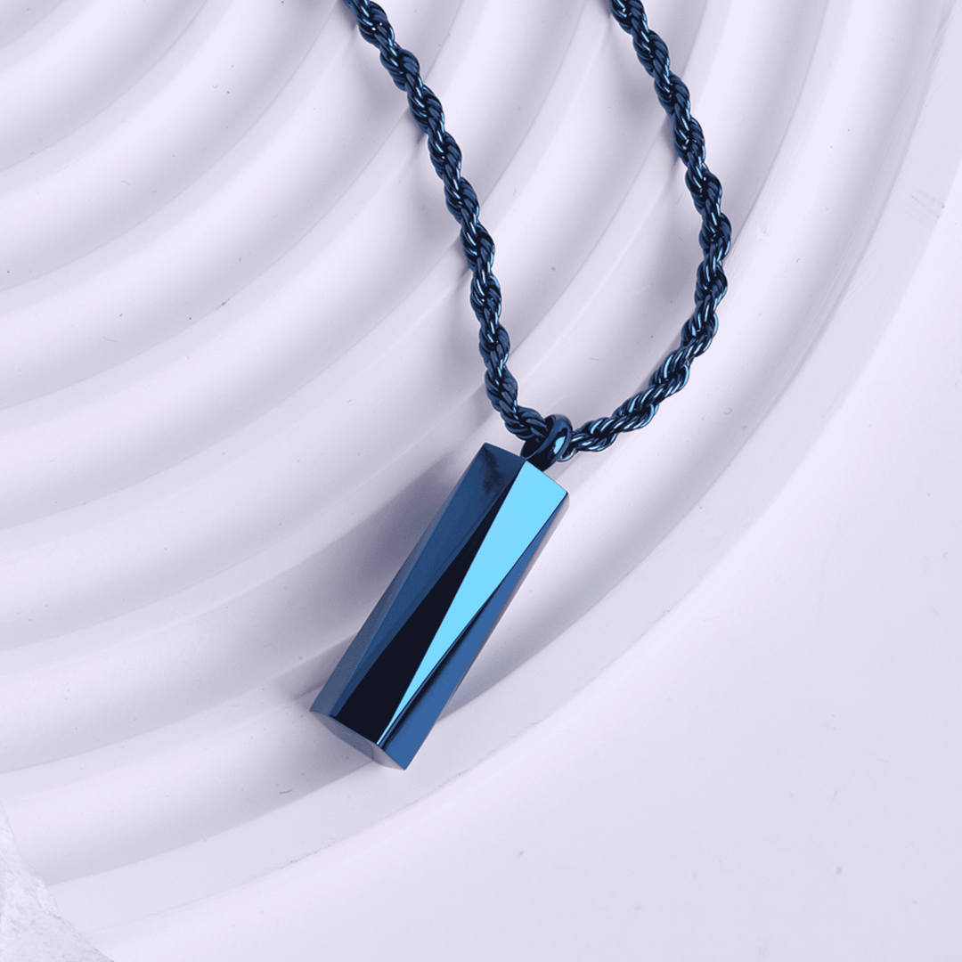UG Blue Pentagon Necklace