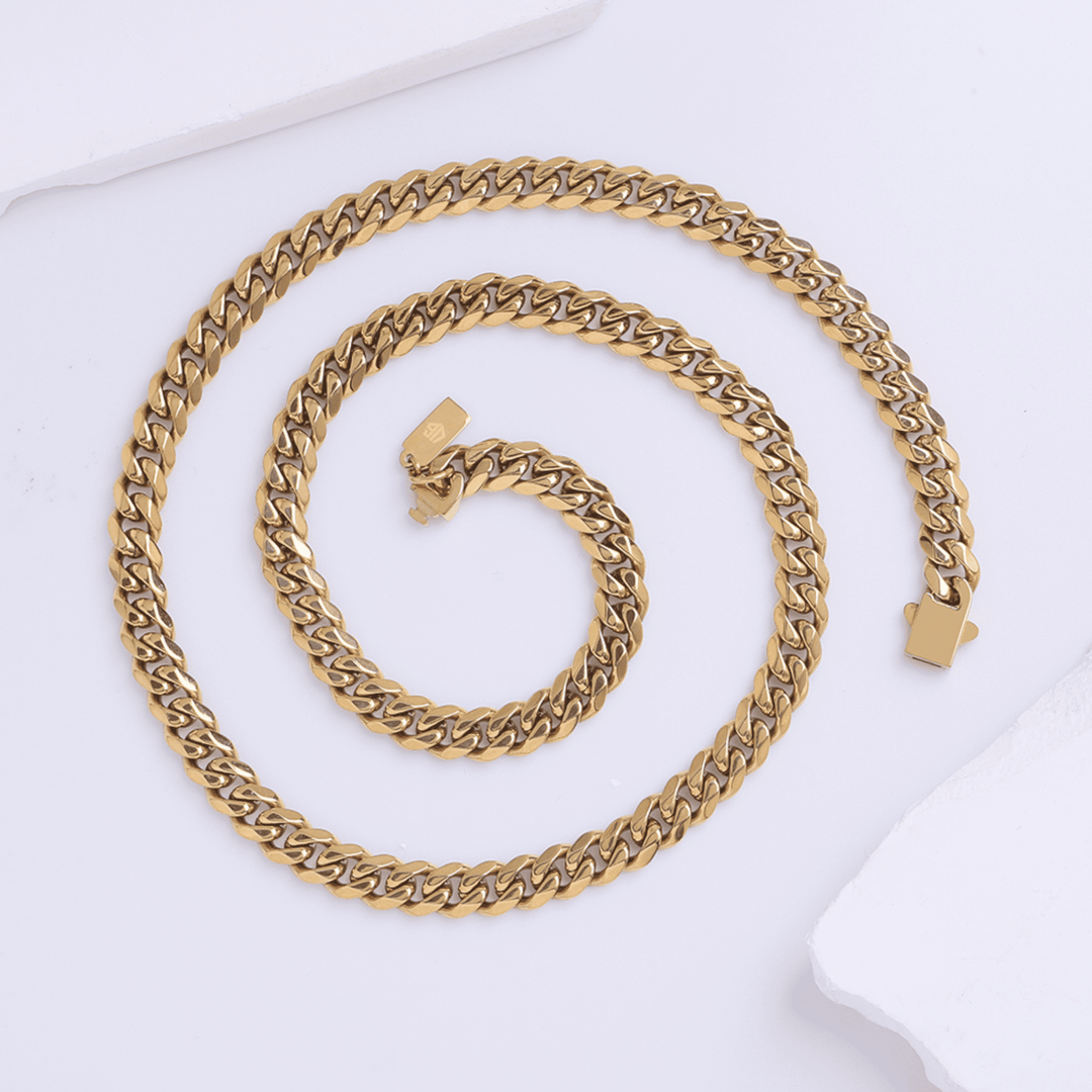 UG 18k Gold Plated Chain 8MM