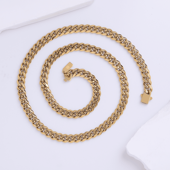 UG 18k Gold Plated Chain 8MM