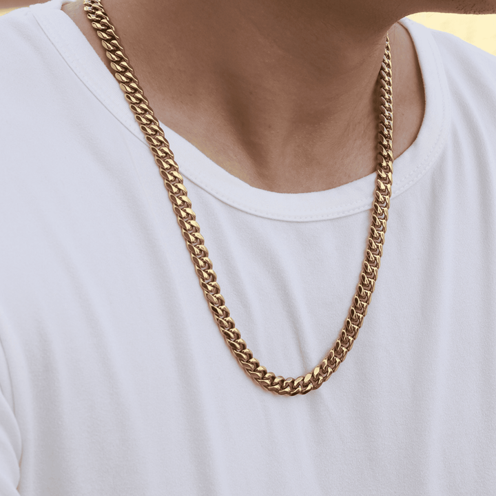 UG 18k Gold Plated Chain 8MM
