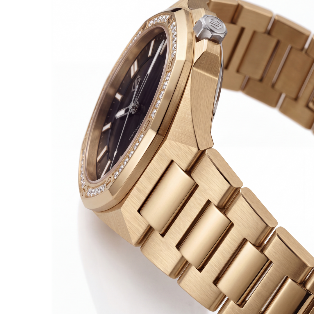 Reloj Crown, Iced Gold