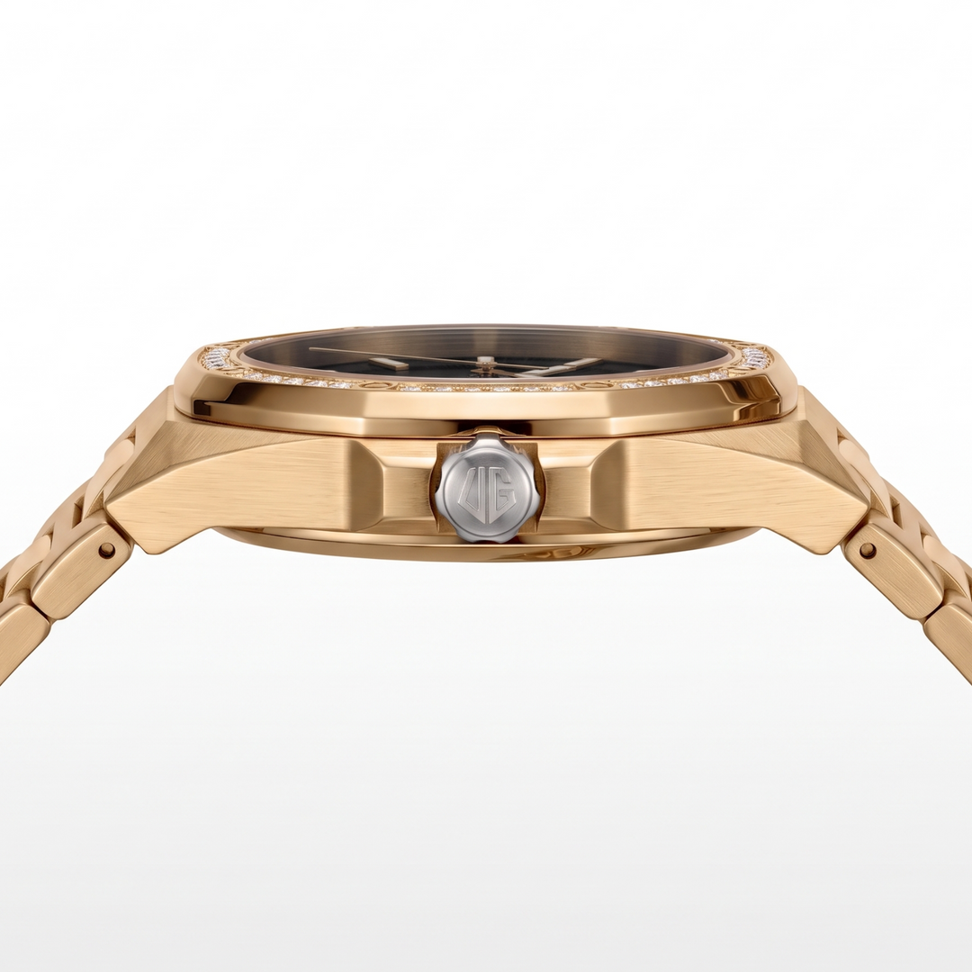 Reloj Crown, Iced Gold