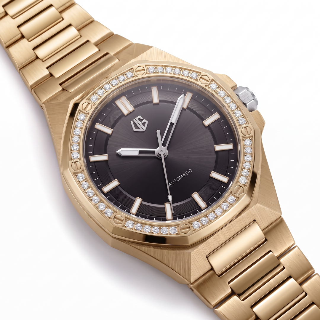 Reloj Crown, Iced Gold