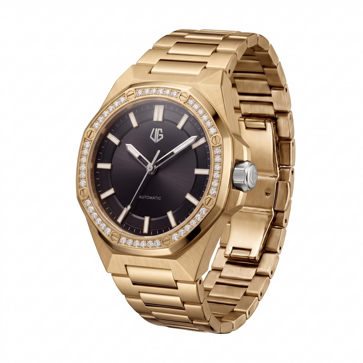 Reloj Crown, Iced Gold