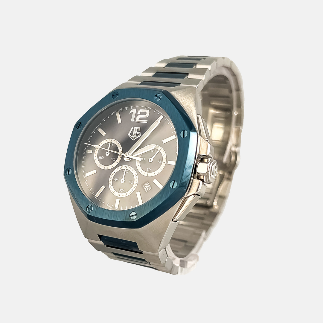 Reloj Impulse, Azul y Plateado