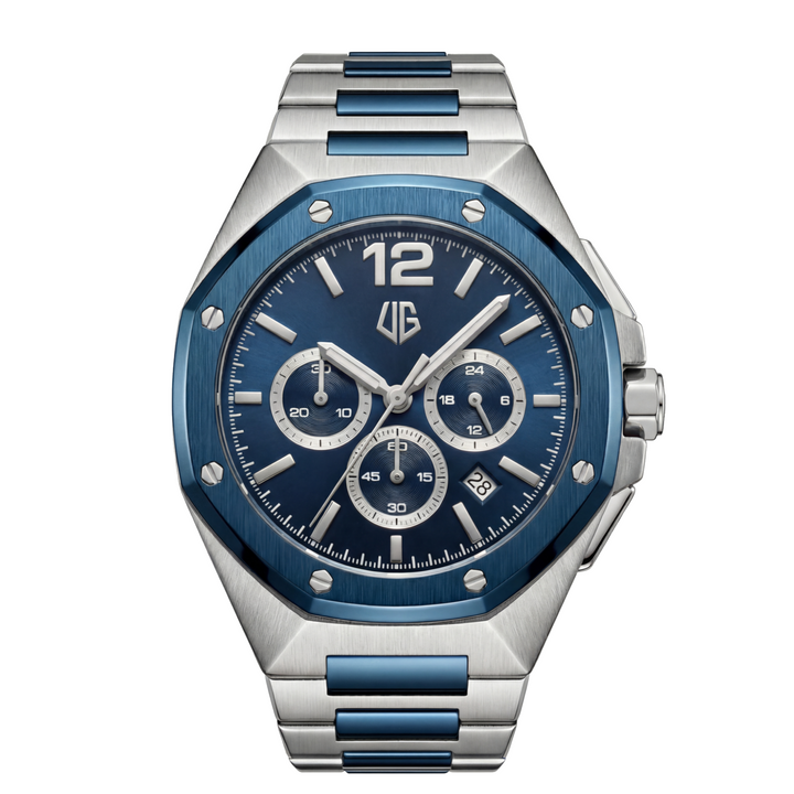 Reloj Impulse, Azul y Plateado