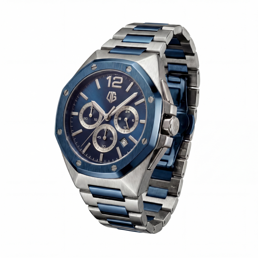 Reloj Impulse, Azul y Plateado